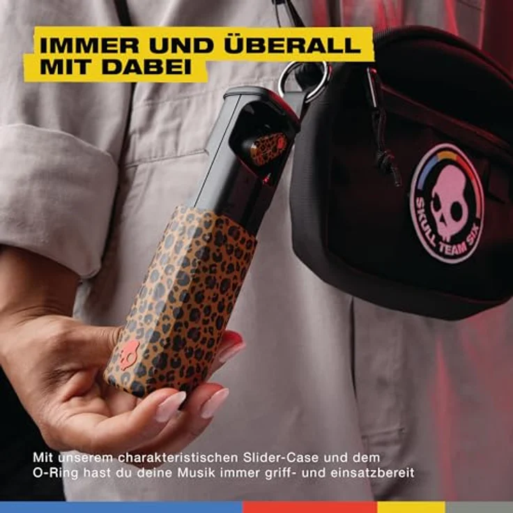 Skullcandy Method 360 ANC Wireless-Ohrhörer, Noise Cancelling mit Bose-Sound, bis zu 40 Std. Akkulaufzeit, schweiß- und wasserresistent, Leopard – Bild 4