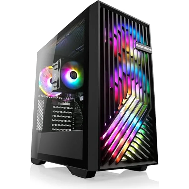 Boost Boxx Gaming PC mit Windows 11 Home, AMD Ryzen 5 7600 6X 3800 MHz, 500 GB M.2 SSD, 16 GB DDR5-RAM, AMD Radeon Graphics, Gigabyte Mainboard, USB 3.2, M10930H – Bild 1
