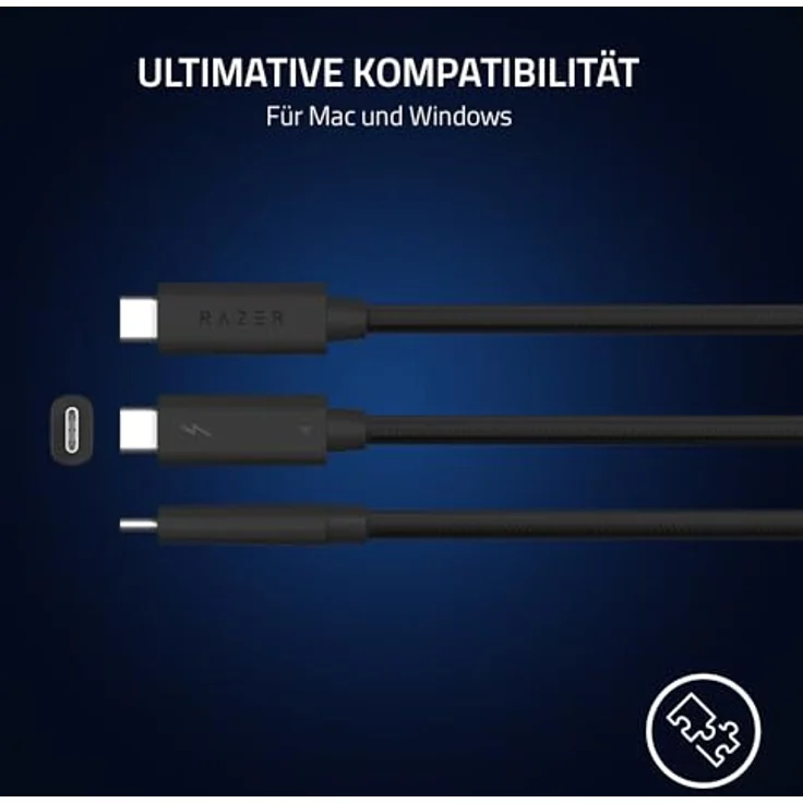 Razer Thunderbolt Cable 2.0 Meter, USB 4.0 mit 40 Gbit/s, 100 W, kompatibel mit Windows und Mac – Bild 5