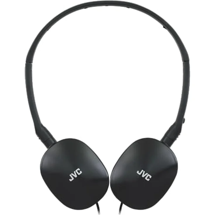 JVC HA-S160M-B - Flats Faltbarer und kompakter Kopfhörer in Glossy Trendfarbe, ideal für Telearbeit und Online-Seminare (Schwarz) – Bild 2
