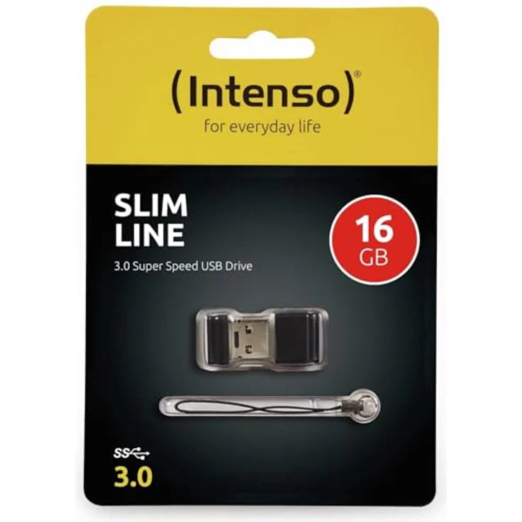Intenso Slim Line 16 GB USB-Stick USB 3.0 schwarz – Bild 2