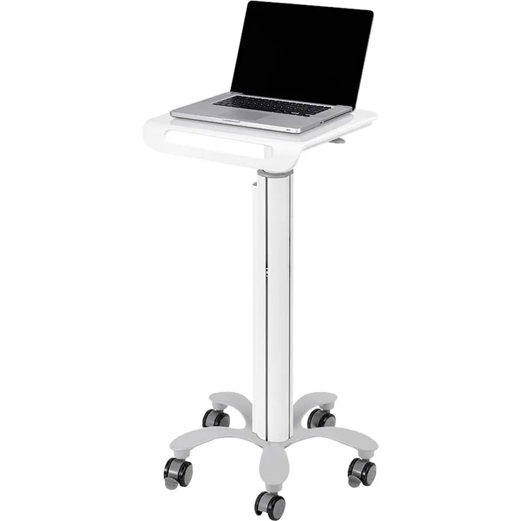 Neomounts MED-M050, höhenverstellbarer Notebook-Ständer für mobile Arbeitsplätze, ergonomisch, geeignet für Laptops bis 18", Kabelführung integriert