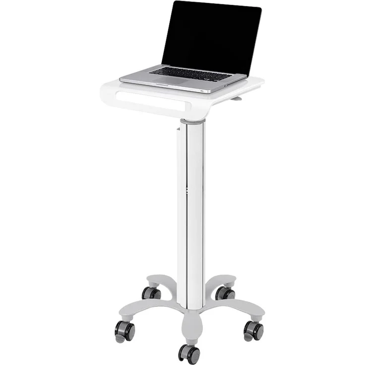 Neomounts MED-M050, höhenverstellbarer Notebook-Ständer für mobile Arbeitsplätze, ergonomisch, geeignet für Laptops bis 18", Kabelführung integriert
