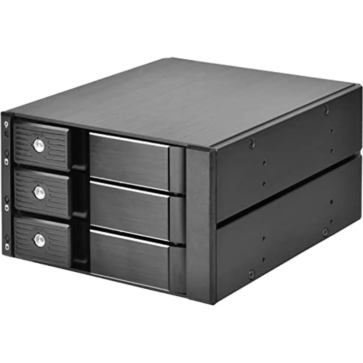 Silverstone SST-FS303-12G - Gehäuse mit Zwei 5,25” Montagenuten für DREI 3,5” SAS-12G / SATA 6Gbit/s HDD/SSD