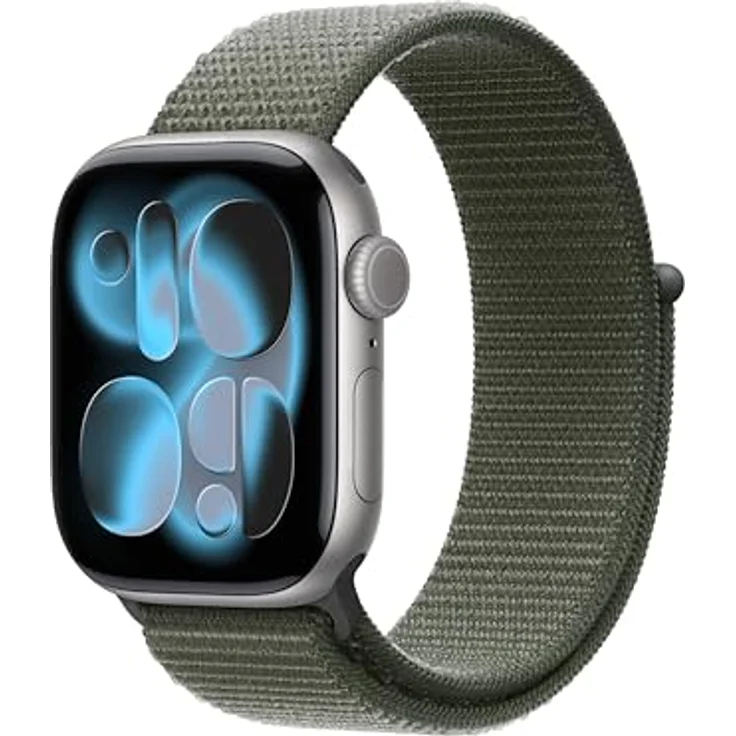 Apple Watch Band Sport Loop, 42 mm, waldgrün, weich und atmungsaktiv, One Size – Bild 2