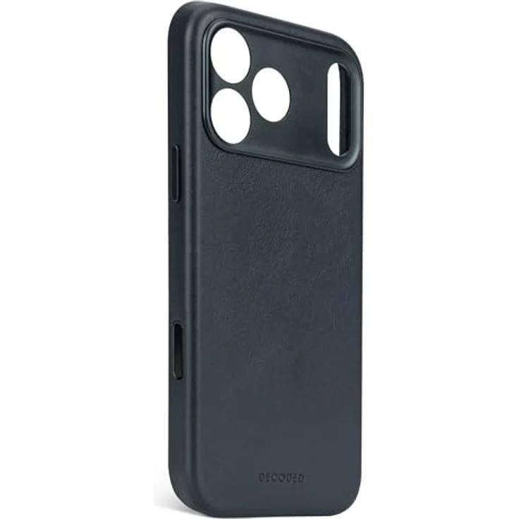 Decoded Lederhülle für iPhone 17 Pro Max, Premium ECCO Leder, MagSafe Kompatibel, Vollständiger Kameraschutz, Metalltasten, Marineblau – Bild 2
