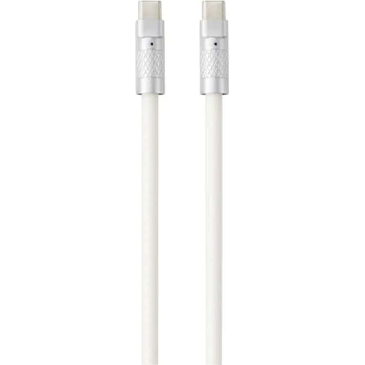 Renkforce USB-C Kabel 0.50 m, USB 2.0 mit hochwertigem, biegsamem Mantel, Weiß – Bild 2