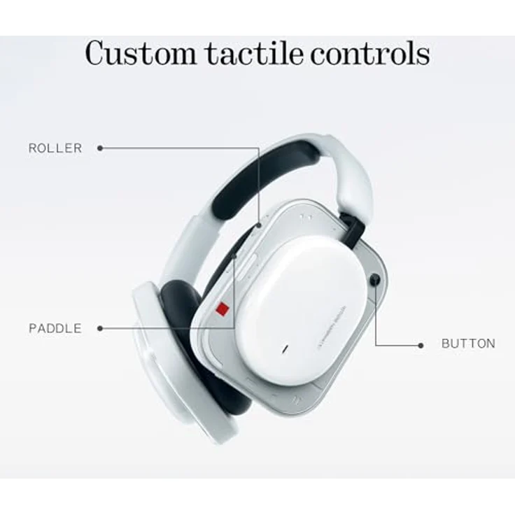 Nothing Headphone (a), Kabellose Over-Ear Kopfhörer mit ANC, bis zu 135h Akkulaufzeit, Hi-Res, LDAC, Anpassbare taktile Steuerung – Schwarz – Bild 3