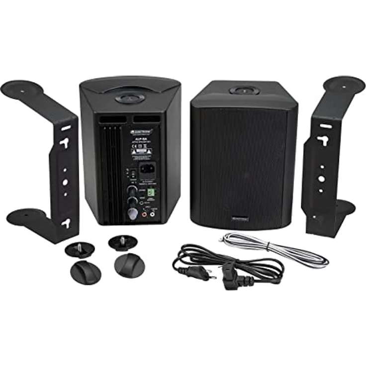 OMNITRONIC ALP-5A Aktives Lautsprecherset schwarz | Aktives 2-Wege-Lautsprechersystem mit 5"-Tieftönern und 2 x 30 W Leistung – Bild 4