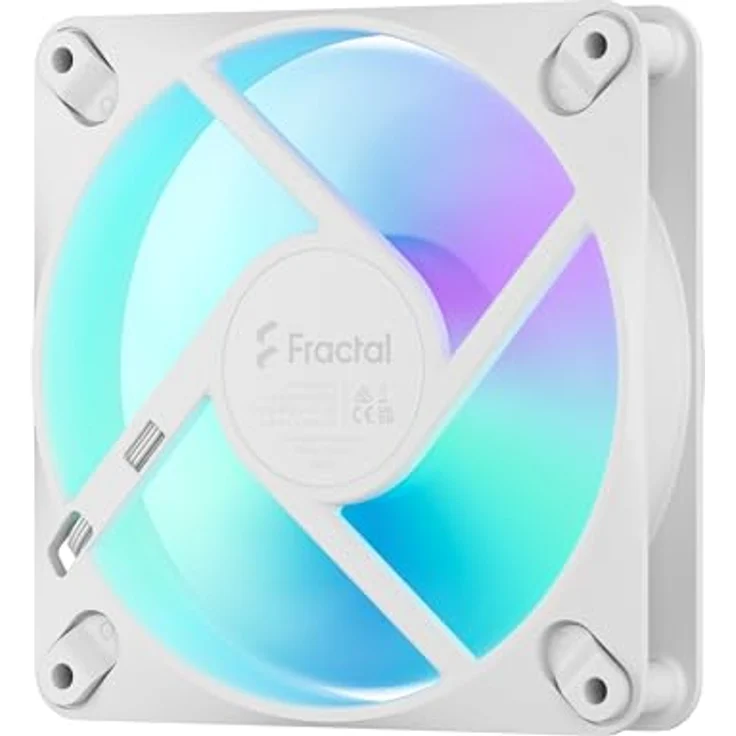 Fractal Design Dynamic 3 12 Reverse PWM RGB White, Gehäuselüfter 120mm mit bis zu 63.9 CFM Luftstrom und RGB-Beleuchtung – Bild 5