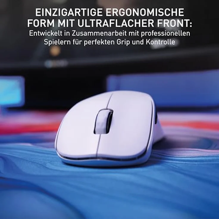 CHERRY XTRFY M64 Wireless Gaming-Maus, 2,4 GHz Funk, esports-optimiert, Ultraleicht, Ergonomisch (Weiß) – Bild 3