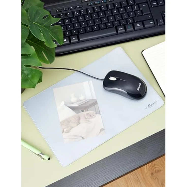 Durable 574719 Mouse Pad Plus (mit Fotoeinschub) 1 Stück grau-transparent – Bild 3