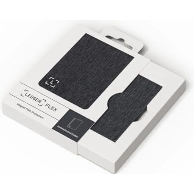 Ledger Flex Magnet Folio - Schutz für Krypto-Wallets mit Touchscreen - Business Charcoal - Magnetische Integration, langlebiges Nylon, Mikrofaser-Schutz – Bild 5