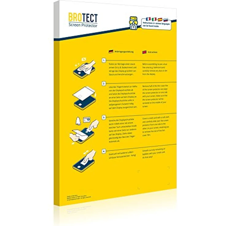 BROTECT Schutzglas für Samsung Galaxy S25 FE, Displayschutzfolie made in Germany, 9H kratzfest, anti-fingerprint, transparent – Bild 5
