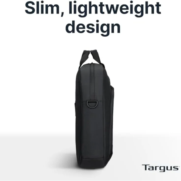 Targus Classic+ Clamshell, Notebook-Tasche für 17-18 Zoll Laptops, Schwarz-Rot – Bild 4