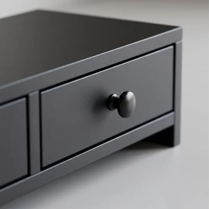 relaxdays Monitorständer mit 3 Schubladen, ergonomische Bildschirmerhöhung für Büro und Home Office, schwarz – Bild 8