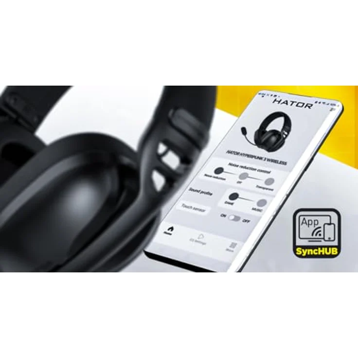 Hator Hyperpunk 3 Wireless (Kabelgebunden, Kabellos), Gaming Headset, Schwarz – Bild 7