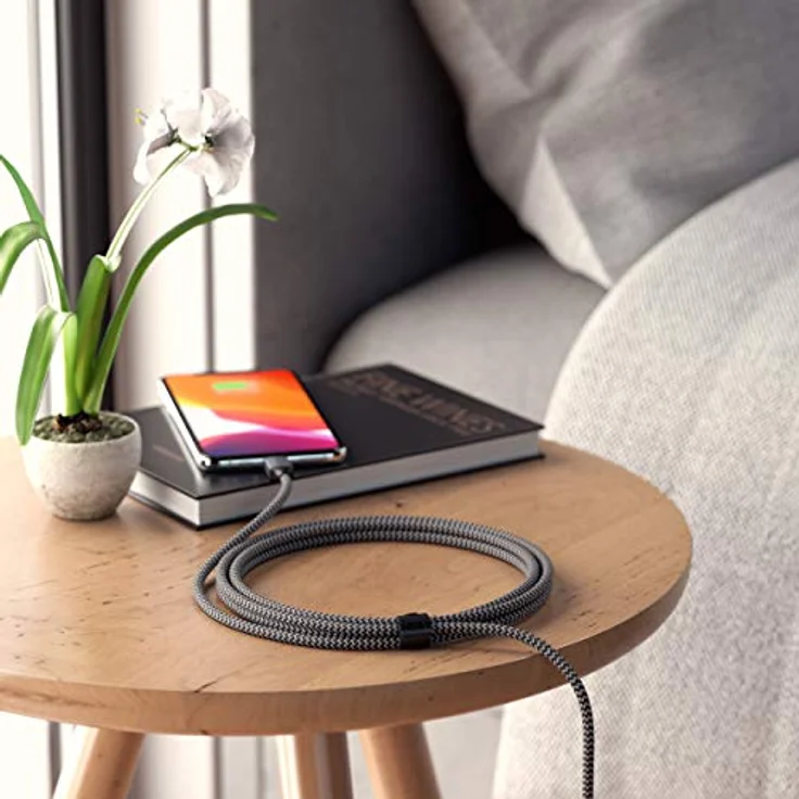 Satechi ST-TCL18M, 1,8 m, Lightning, USB C, Männlich, Männlich, Schwarz, Grau – Bild 4