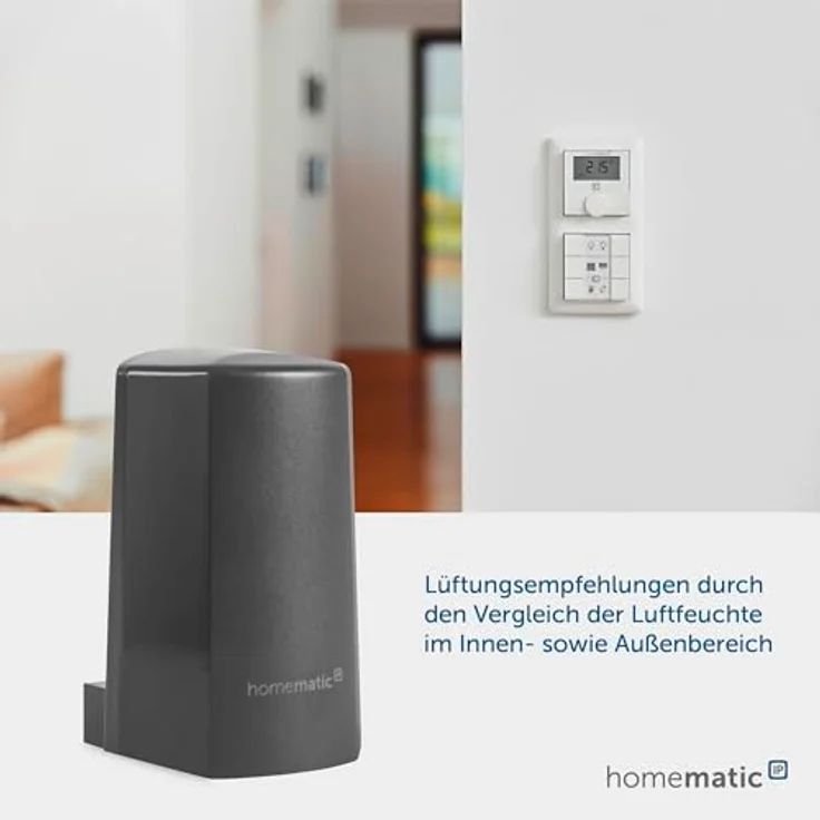 Homematic IP Temperatur- und Luftfeuchtigkeitssensor – außen, anthrazit (HmIP-STHO-A) – Bild 5