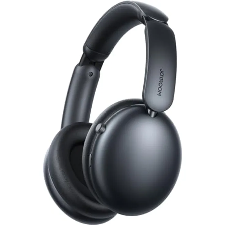 Joyroom J-Head Serie Jr-Jh1 Drahtlose Kopfhörer mit Anc Bluetooth - Schwarz, Hybrid ANC, 120 Stunden Wiedergabe, digitales Einstellrad