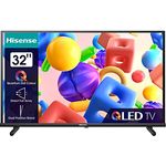Hisense 32A5KQ 80cm (32 Zoll) QLED Fernseher Full HD, Smart TV, Triple Tuner DVB-T2 / T/C / S2 / S, USB-C, Duale Positionierung, Works with Alexa, WiFi, Game Mode, Hotel Mode, Schwarz [2023]