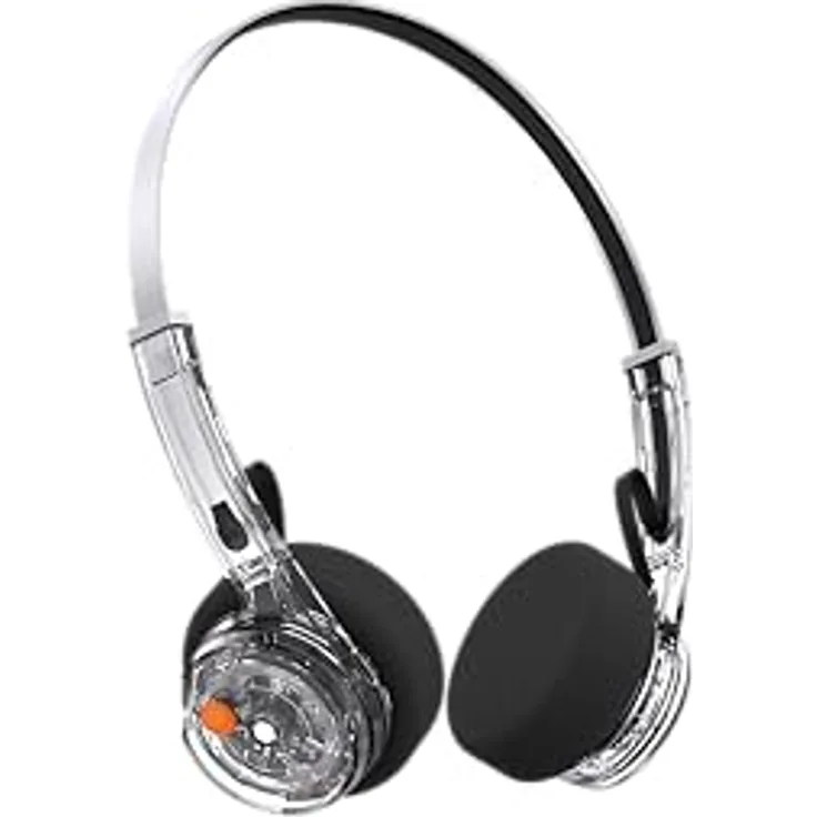 MONDO Freestyle On-Ear Bluetooth Headphones, Transparent