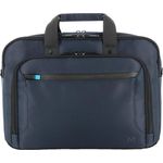 Mobilis EXECUTIVE 4 TWICE BRIEFCASE, Notebooktasche für 14-16 Zoll Laptops, Blau, 40% Recyclingmaterial, wasserabweisend, mit Trolley-Schlaufe und geräumigen Fächern