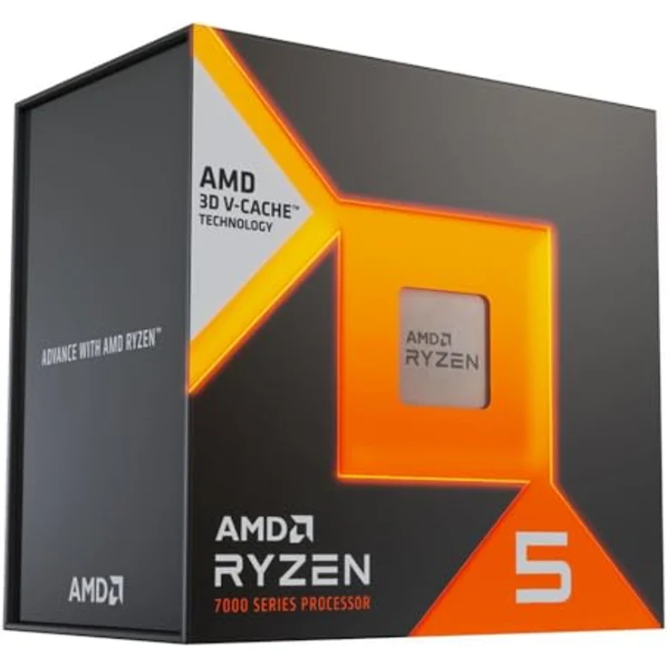 AMD Ryzen 5 7600X3D 4,7 GHz (Raphael) AM5 - boxed, Sechskern-CPU mit 4,1 GHz Basis- und 4,7 GHz Boost-Takt, 12 virtuelle Kerne, PCI-Express 5.0 – Bild 1