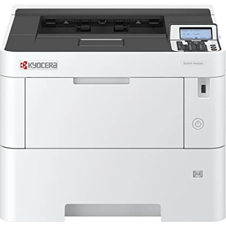 Kyocera Klimaschutz-System Ecosys PA4500x Laserdrucker: Schwarz-Weiß, Duplex-Einheit, 45 Seiten pro Minute, 100+500 Blatt Papierzufuhr, Gigabit LAN. Inkl. Mobile Print Funktion, Nachfolger von P3145dn – Bild 1