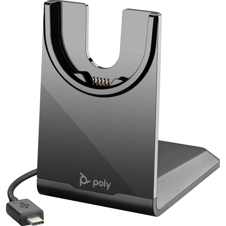 Poly Ladeschale Voyager 43, USB-C Ladestation für Voyager Focus 2 und Voyager 4300, schwarz