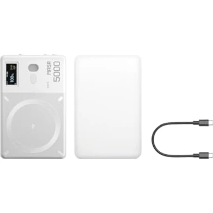 Godox MA5R Mobile Power Bank & RGB LED Light, Powerbank mit 14 Lichteffekten, dimmbar, weiß – Bild 4
