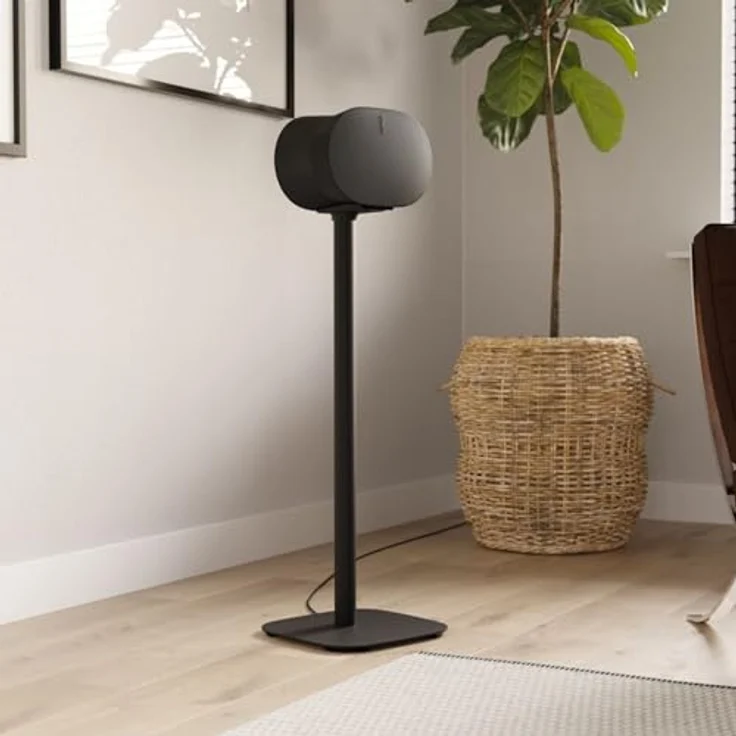 Vogel's SFS 4133 Lautsprecher Ständer für Sonos ERA300, Cable Inlay System, Höhe: 82 cm, Max. 5 kg, Schwarz – Bild 2