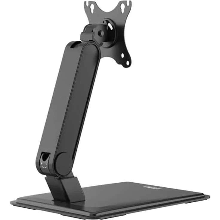 SpeaKa Professional SP-TMS-300, Höhenverstellbarer Monitor-Standfuß für 43,2cm (17") - 81,3cm (32") Monitor, Schwarz, neigbar und rotierbar, bis 8 kg Belastung – Bild 3
