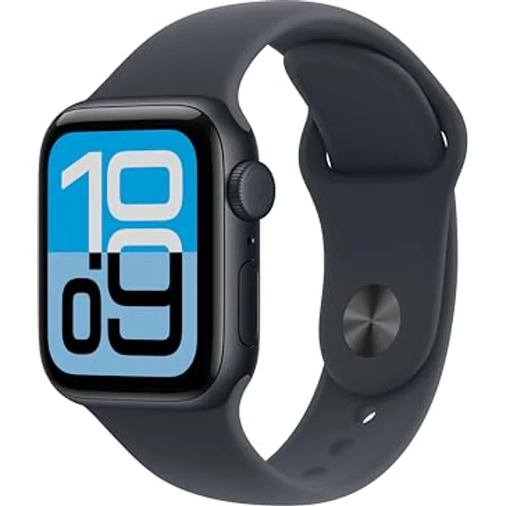 Apple Watch SE 3 Cellular, 40 mm, Aluminiumgehäuse Mitternacht, Sportarmband Mitternacht - S/M – Bild 1