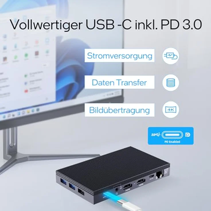 Orbsmart AW-15L Mini-PC Büro/Office Computer (Intel Alder Lake N100, passiv, Windows 11 Pro 4K, WIFI 6, lüfterlos, lautlos) – Bild 6
