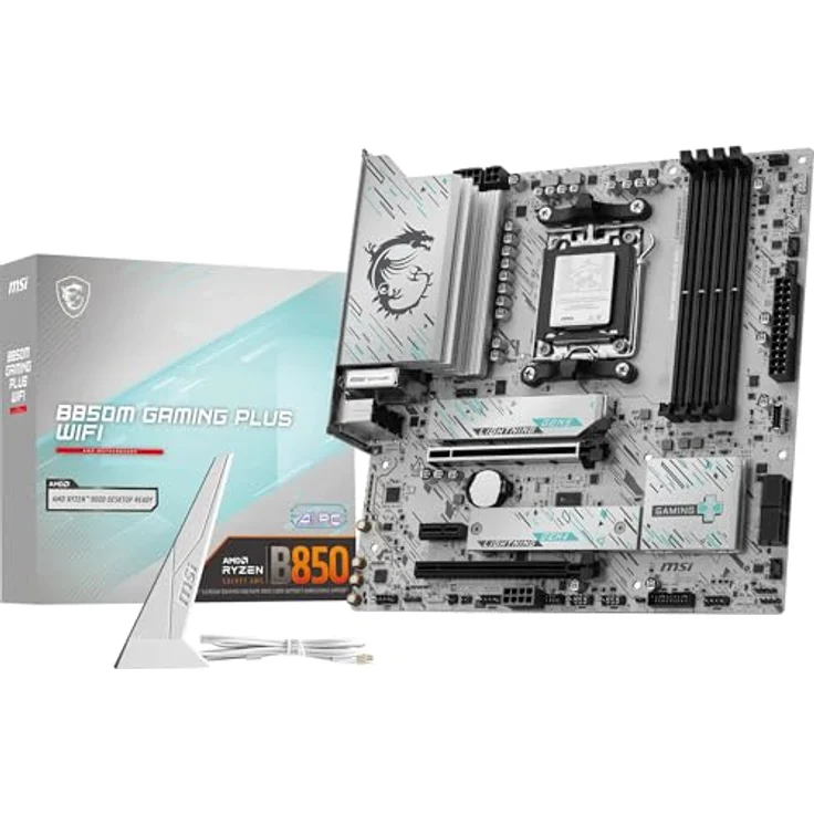 MSI AM5 B850M GAMING PLUS WIFI M-ATX, Mainboard für AMD Ryzen mit Wi-Fi 7, PCIe 5.0 und 12+2+1 Duet Rail Power System – Bild 1