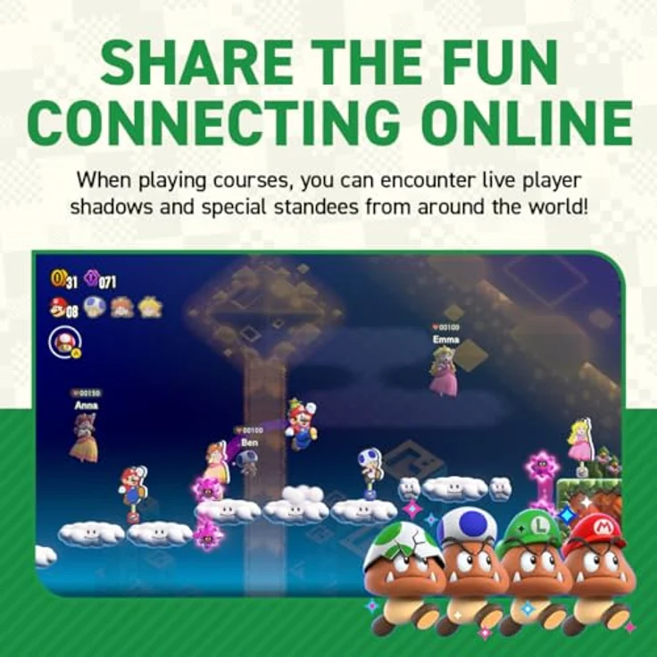 Nintendo Super Mario: Wonder (Switch) - Heldenhafte Charaktere, Power-ups und lokales Multiplayer-Spielerlebnis – Bild 5