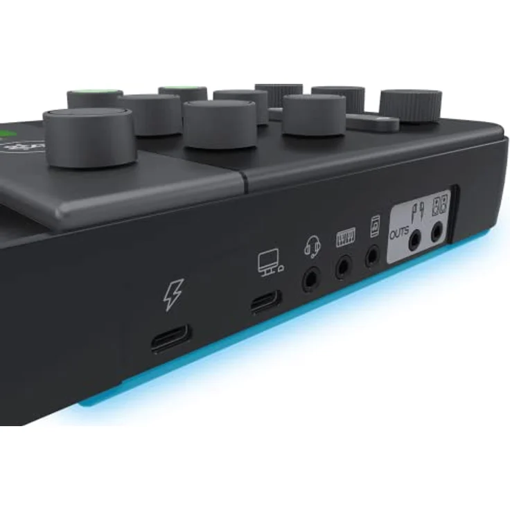 Mackie M-Caster Live, tragbarer Studio- und Livemixer mit ContourFX, StreamFX und RGB-Beleuchtung, Schwarz – Bild 4