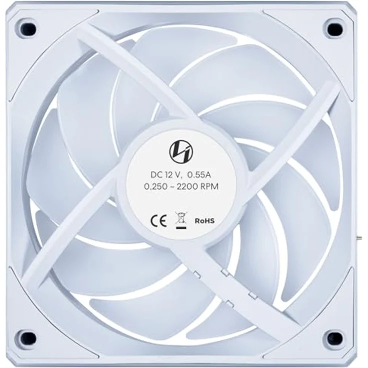 Lian Li UNI FAN CL Wireless, 3er-Pack 120mm Gehäuselüfter mit Dual-Zone-RGB-Beleuchtung, weiß – Bild 7