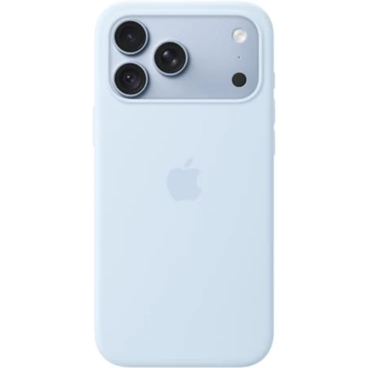 Apple Silicone Case für iPhone 18 Pro Max, Klarblau, MagSafe-kompatibel mit Mikrofaserfutter und Kratzschutz – Bild 1