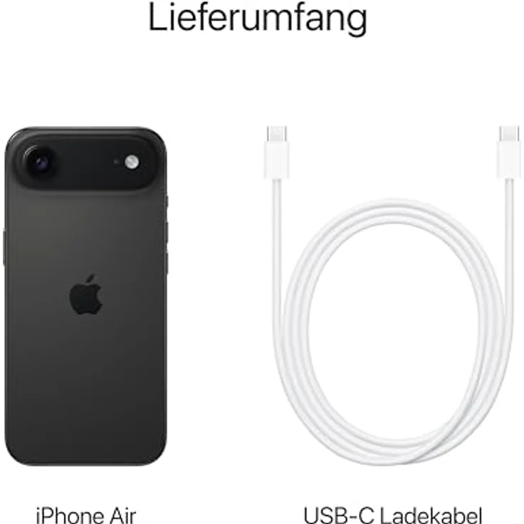 Apple iPhone Air (256 GB, Space Black, 6.50", Dual SIM, 5G), Smartphone, Schwarz – Bild 6