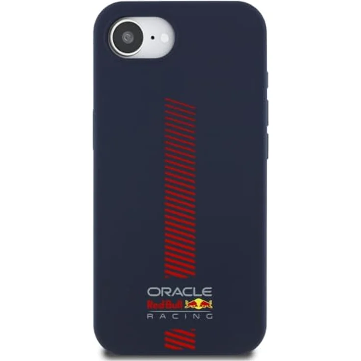 Red Bull Case Silicone w/ Powerbar MagSafe für iPhone 16e, navy blue - Hochwertige TPU-Hülle mit sportlichem Design und integrierter MagSafe-Funktion – Bild 3