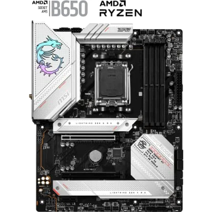 MSI MPG B650 Edge WiFi Mainboard, ATX - Unterstützt AMD Ryzen 7000 Serie Prozessoren, AM5-14 Duet Rail 80A VRM, DDR5 Memory Boost 6600+MHz/OC, 2 x PCIe 4.0 x16, 1x M.2 Gen5, 2 x M.2 Gen4, Wi-Fi 6E – Bild 2