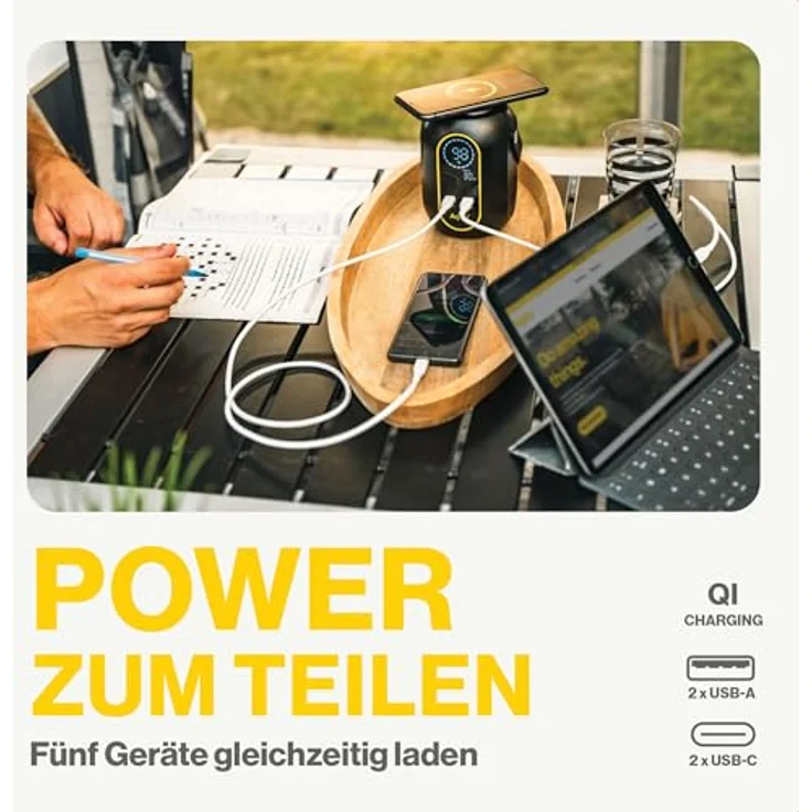 Aqiila Powerstation Powerbird S140, 140 W, Mini-Kraftwerk, 54,000mAh, 240Wh – Bild 4