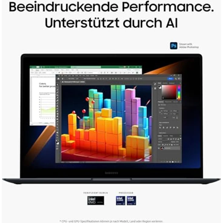 Samsung Galaxy Book4 Pro Notebook, 14"-Laptop NP940XGK-KG2DE, Intel Core Ultra 7, 16 GB RAM, 512 TB, Moonstone Gray – Bild 2