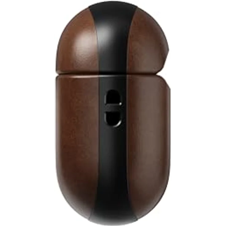 Nomad Modern Leather Case für AirPods Pro (3. Generation), Echtleder und Polycarbonat, kabelloses Laden, Rustic Brown – Bild 5