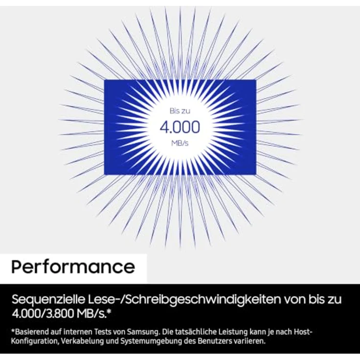 Samsung Portable SSD P7, 1TB externe SSD mit USB4, 4000 MB/s lesen, weiß – Bild 3