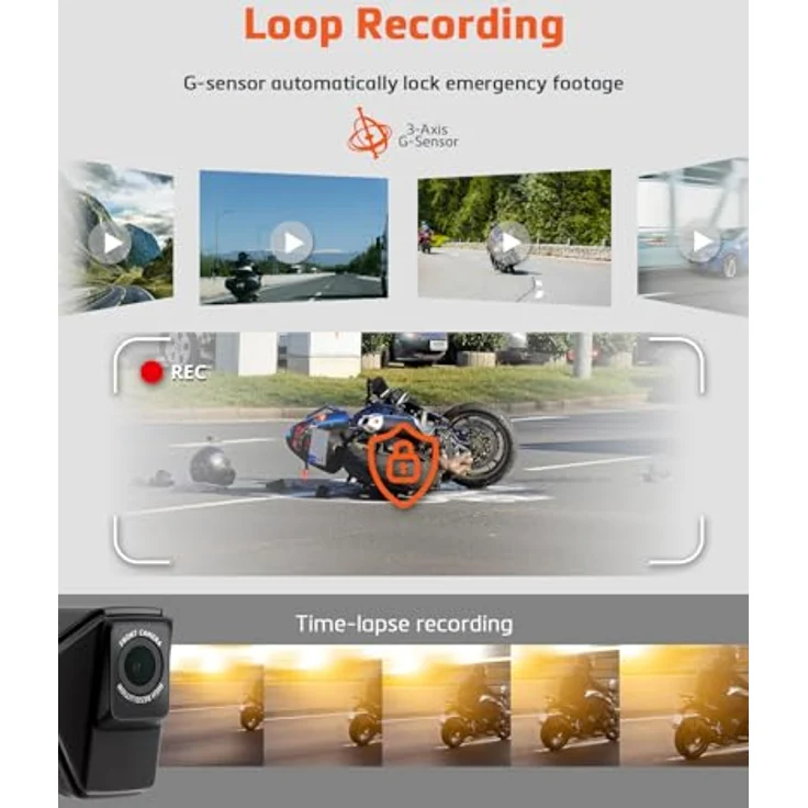 Mio MiVue MP30, Dashcam mit WLAN, integriertem Mikrofon, Nachtsicht, GPS-Empfänger und Beschleunigungssensor, Schwarz – Bild 5
