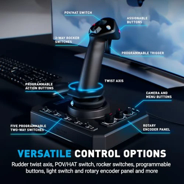 HONEYCOMB Foxtrot Takeoff Kit, Joystick für PC und Mac, kompatibel mit MSFS 2020 und xPlane – Bild 6