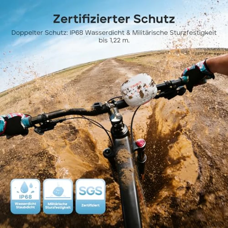 Tribit StormBox Micro 3, Bluetooth Lautsprecher mit 13W XBass Sound, IP68 wasserdicht, 24 Std. Akkulaufzeit, Bluetooth 6.0, TWS, Fahrradlautsprecher mit Gurt & Magnetfixierung – Bild 3